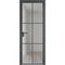 Алюминиевая дверь 3AG серая ночь остеклённая