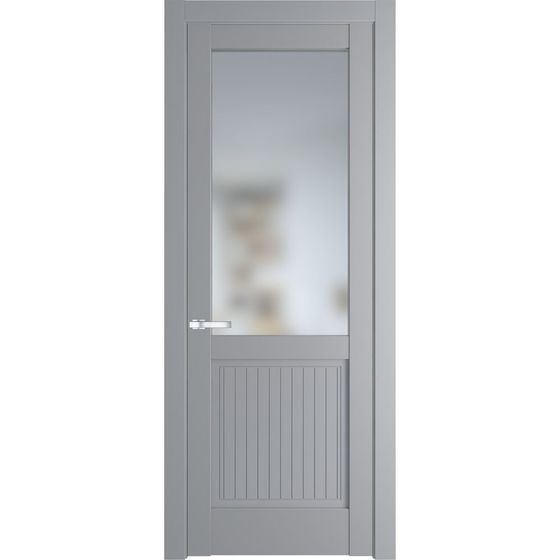 Межкомнатная дверь эмаль Profil Doors 3.2.2PM смоки остеклённая
