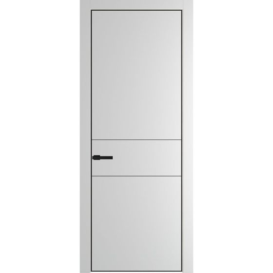 Profil Doors 14PA крем вайт профиль чёрный матовый