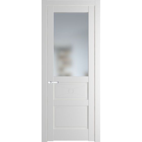 Межкомнатная дверь эмаль Profil Doors 1.5.2PM крем вайт остеклённая
