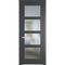 Межкомнатная дверь эмаль Profil Doors 3.4.2PD графит остеклённая