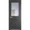 Межкомнатная дверь эмаль Profil Doors 4.5.3PD графит остеклённая