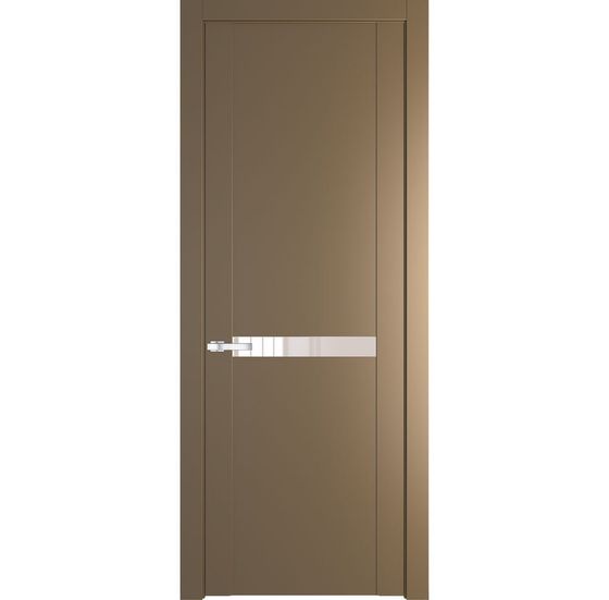 Межкомнатная дверь эмаль Profil Doors 1.4P перламутр золото стекло перламутровый лак