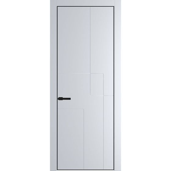 Фото межкомнатной двери эмаль Profil Doors 3PE вайт глухая кромка чёрная