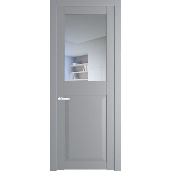 Межкомнатная дверь эмаль Profil Doors 1.6.2PD смоки остеклённая
