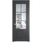 Межкомнатная дверь эмаль Profil Doors 4.2.2 (р.6) PD графит стекло прозрачное