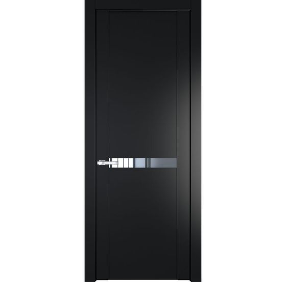 Межкомнатная дверь эмаль Profil Doors 1.4P блэк зеркало