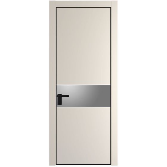 Profil Doors 17PA кремовая магнолия профиль чёрный матовый стекло серебро матлак