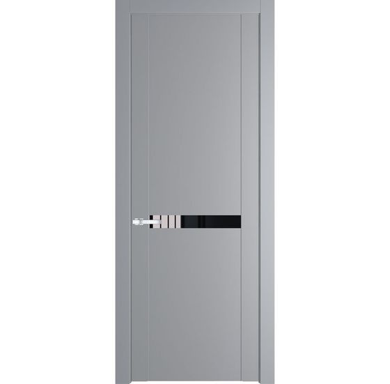 Межкомнатная дверь эмаль Profil Doors 1.4P смоки стекло чёрный лак