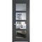 Межкомнатная дверь эмаль Profil Doors 3.4.2PD графит остеклённая