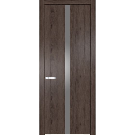 Межкомнатная дверь Profil Doors 1.8N дуб тобакко стекло серебро матлак