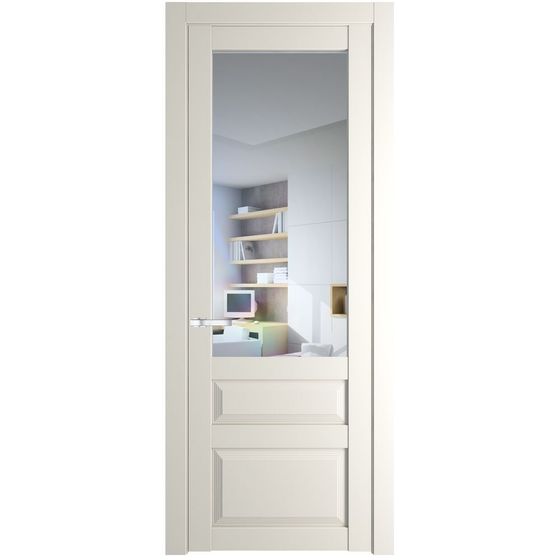 Межкомнатная дверь эмаль Profil Doors 2.5.3PD перламутр белый стекло прозрачное