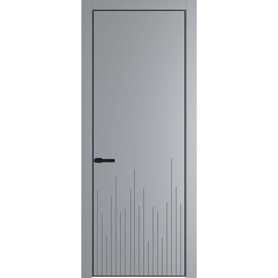 Фото межкомнатной двери эмаль Profil Doors 7PE смоки глухая кромка черная