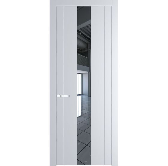 Межкомнатная дверь эмаль Profil Doors 1.9P вайт зеркало