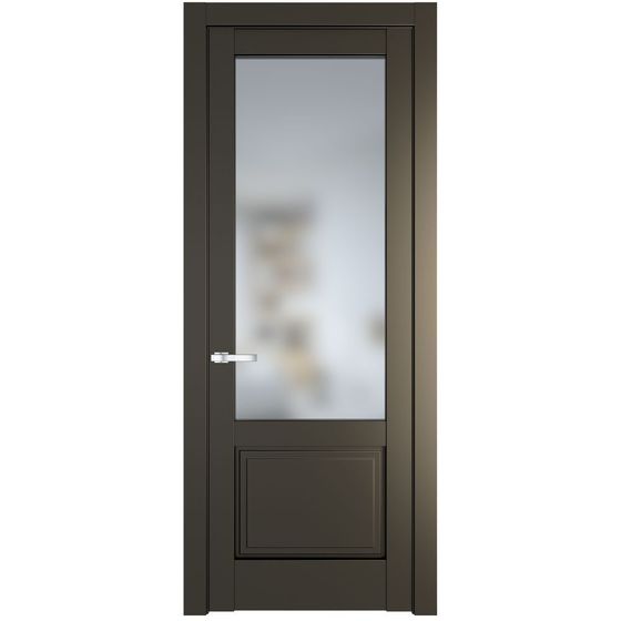 Межкомнатная дверь эмаль Profil Doors 3.2.2PD перламутр бронза стекло матовое