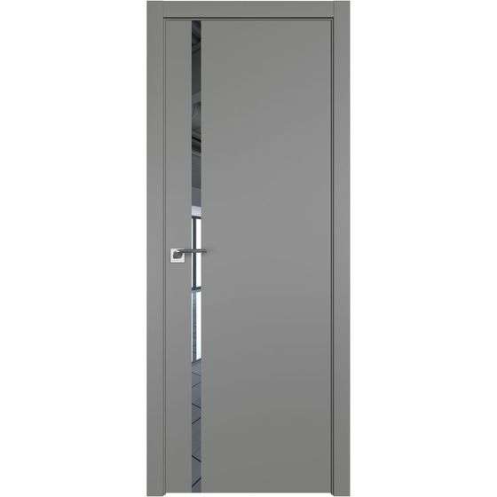 Межкомнатная дверь unilack Profil Doors 22E грей со вставкой
