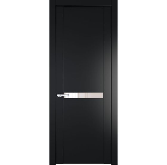 Межкомнатная дверь эмаль Profil Doors 1.4P блэк стекло перламутровый лак
