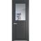 Межкомнатная дверь эмаль Profil Doors 2.6.2PD графит остеклённая