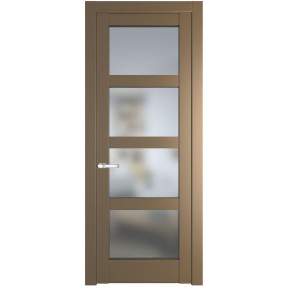 Межкомнатная дверь эмаль Profil Doors 4.4.2PD перламутр золото стекло матовое