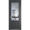 Межкомнатная дверь эмаль Profil Doors 3.5.4PD графит остеклённая