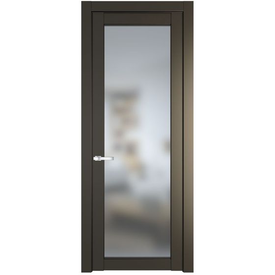 Межкомнатная дверь эмаль Profil Doors 1.1.2PD перламутр бронза стекло матовое