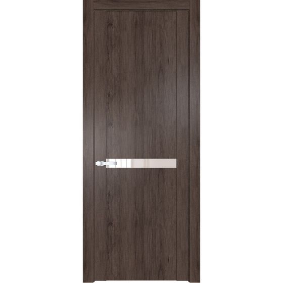 Межкомнатная дверь Profil Doors 1.4N дуб тобакко стекло перламутровый лак