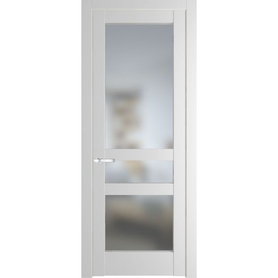 Межкомнатная дверь эмаль Profil Doors 4.5.2PD крем вайт остеклённая