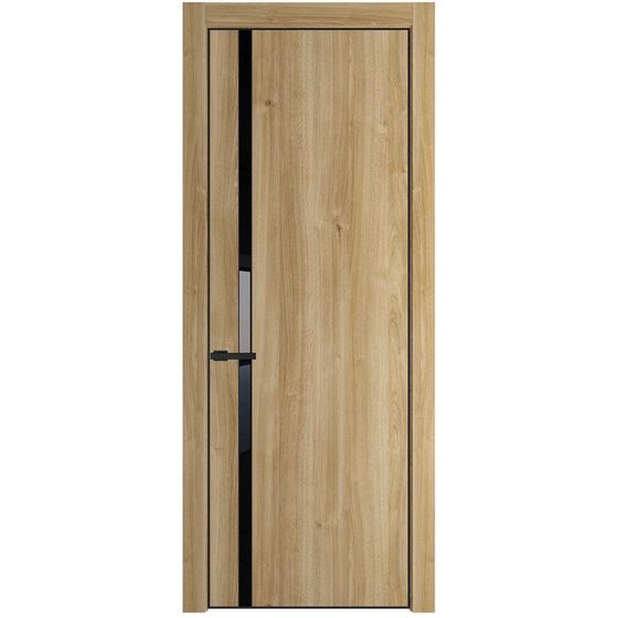 Profil Doors 21NA дуб карамель стекло чёрный лак