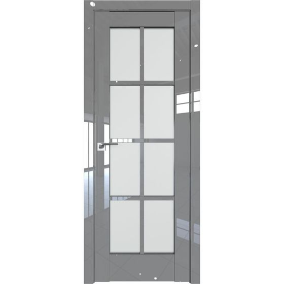 Межкомнатная дверь глянцевая Profil Doors 101L грей люкс остеклённая