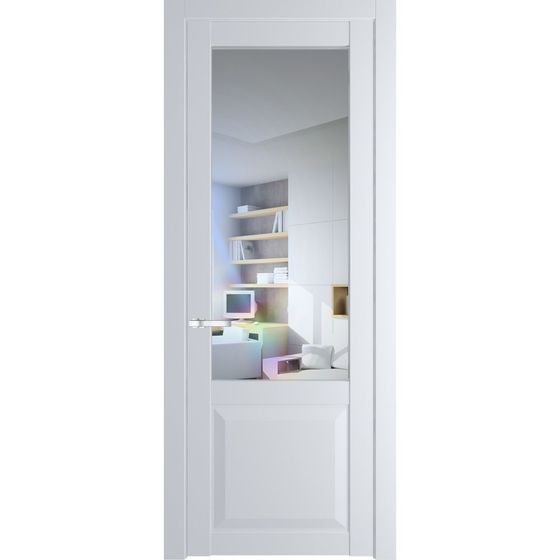 Межкомнатная дверь эмаль Profil Doors 1.2.2PD вайт остеклённая