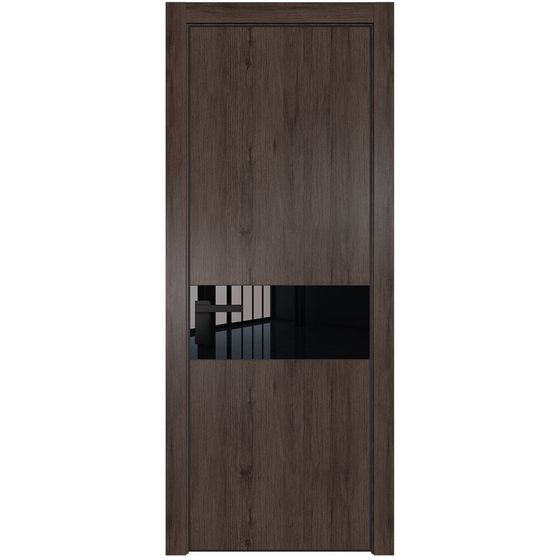 Profil Doors 17NA дуб тобакко стекло чёрный лак
