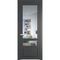 Межкомнатная дверь эмаль Profil Doors 2.5.4PD графит остеклённая