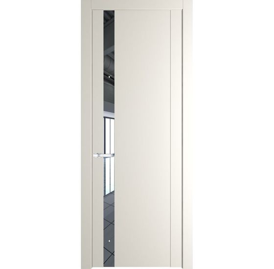 Межкомнатная дверь эмаль Profil Doors 1.2P перламутр белый зеркало