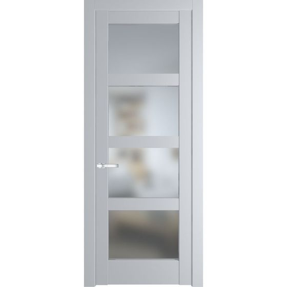 Межкомнатная дверь эмаль Profil Doors 4.4.2PD лайт грей остеклённая