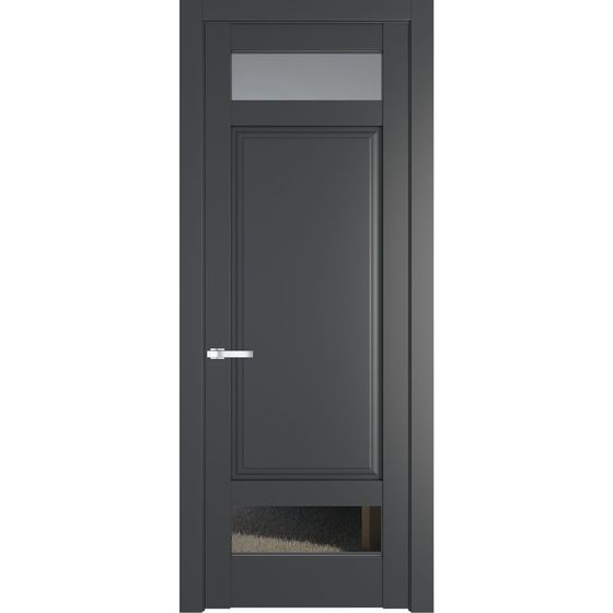Межкомнатная дверь эмаль Profil Doors 4.3.4PD графит остеклённая