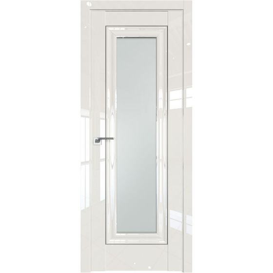 Межкомнатная дверь глянцевая Profil Doors 24L магнолия люкс остеклённая