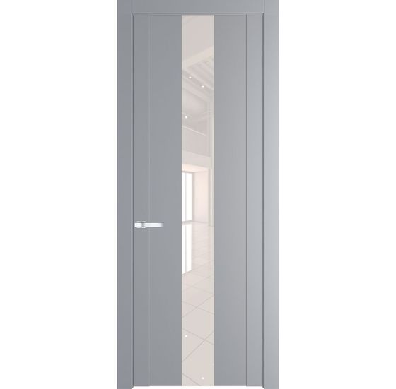 Межкомнатная дверь эмаль Profil Doors 1.9P смоки стекло перламутровый лак