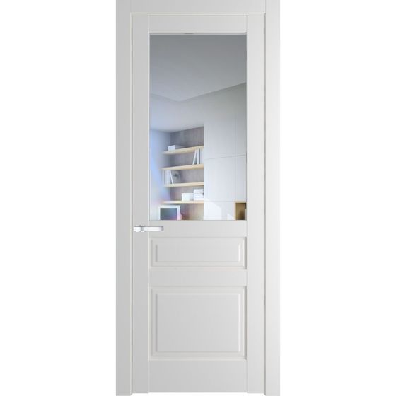 Межкомнатная дверь эмаль Profil Doors 3.5.3PD крем вайт остеклённая