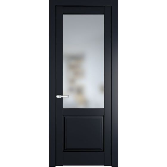 Межкомнатная дверь эмаль Profil Doors 4.2.2PD нэви блу остеклённая