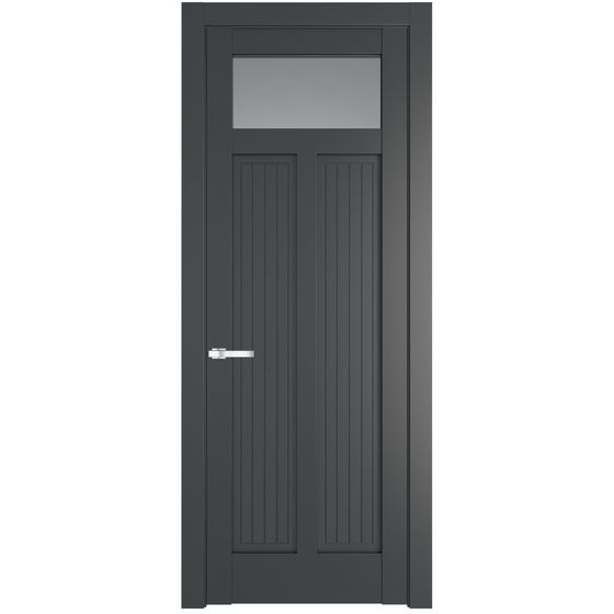 Фото межкомнатной двери эмаль Profil Doors 3.4.2PM графит стекло прозрачное