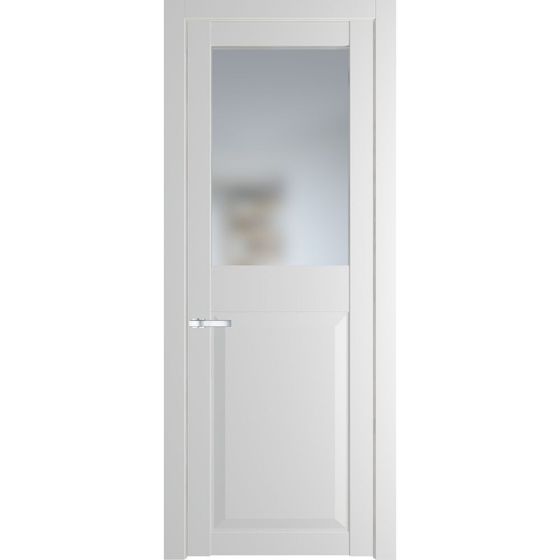 Межкомнатная дверь эмаль Profil Doors 1.6.2PD крем вайт остеклённая
