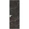 Алюминиевая дверь 1AGК мрамор кромка вайт