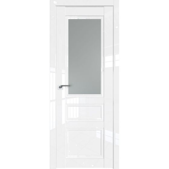 Межкомнатная дверь глянцевая Profil Doors 131L белый люкс остеклённая