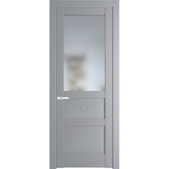 Межкомнатная дверь эмаль Profil Doors 1.5.2PM смоки остеклённая