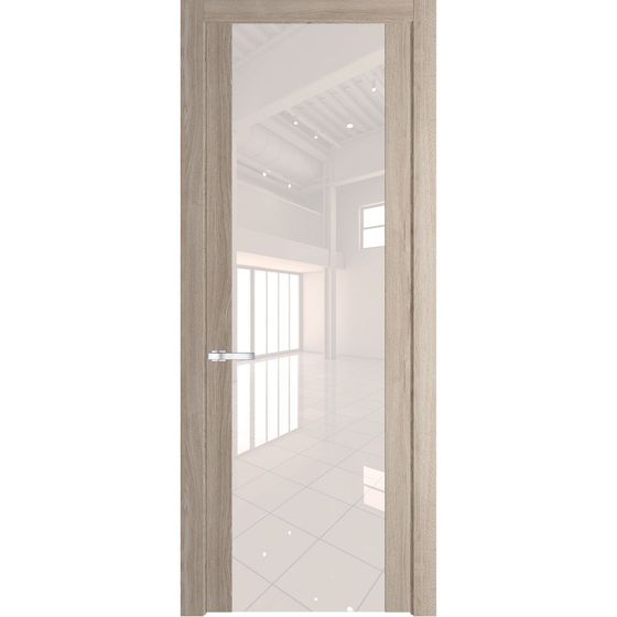 Межкомнатная дверь Profil Doors 1.7N дуб сонома стекло перламутровый лак