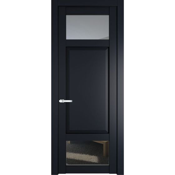 Межкомнатная дверь эмаль Profil Doors 2.3.4PD нэви блу остеклённая