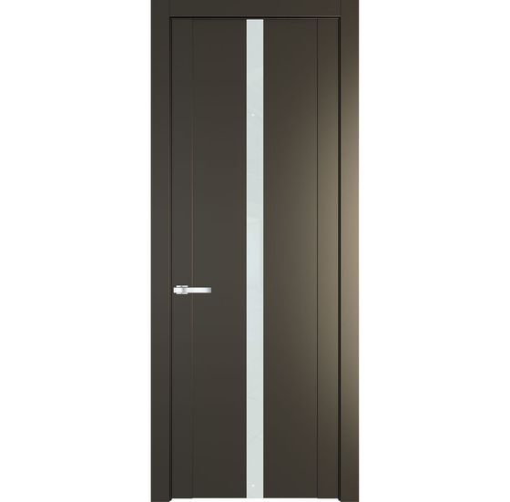 Межкомнатная дверь эмаль Profil Doors 1.8P перламутр бронза стекло белый лак