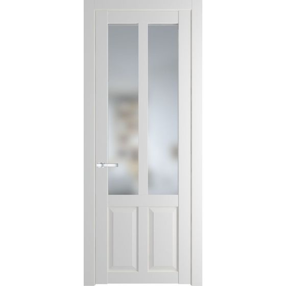 Межкомнатная дверь эмаль Profil Doors 2.8.2PD крем вайт остеклённая