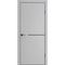 Межкомнатная дверь экошпон ДП 50.1 silver gray ABS black