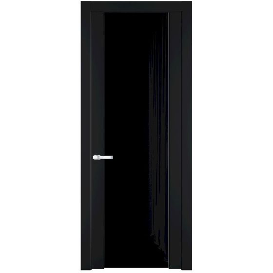 Фото межкомнатной двери эмаль Profil Doors 1.13P блэк стекло чёрный триплекс